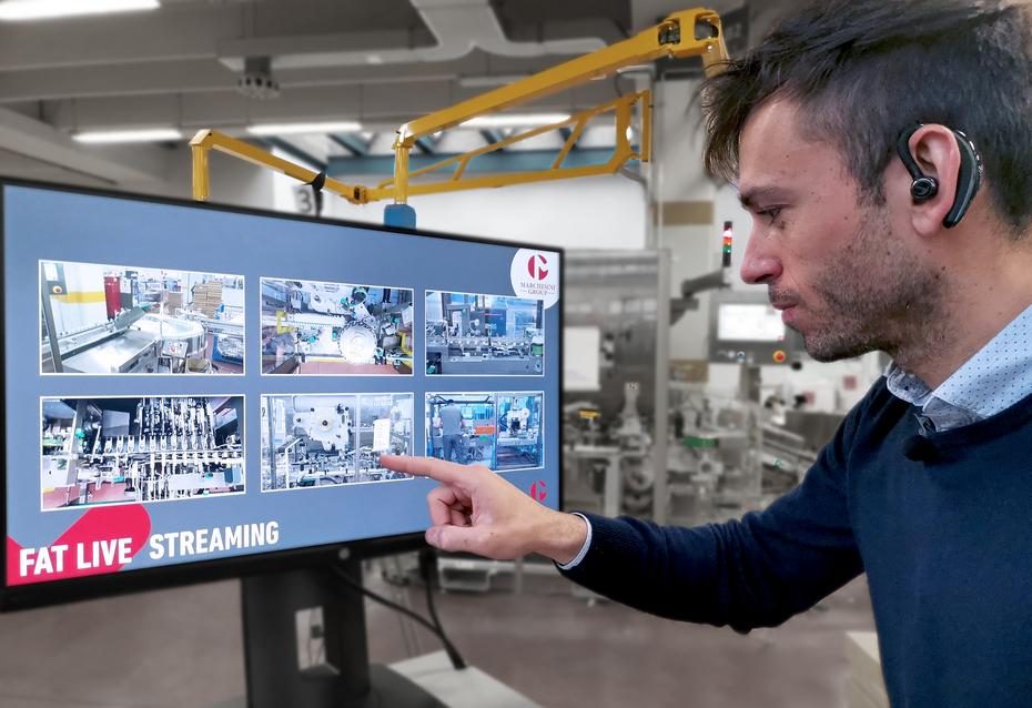 Marchesini Group carries out its 90th streaming test and launches MIMO.