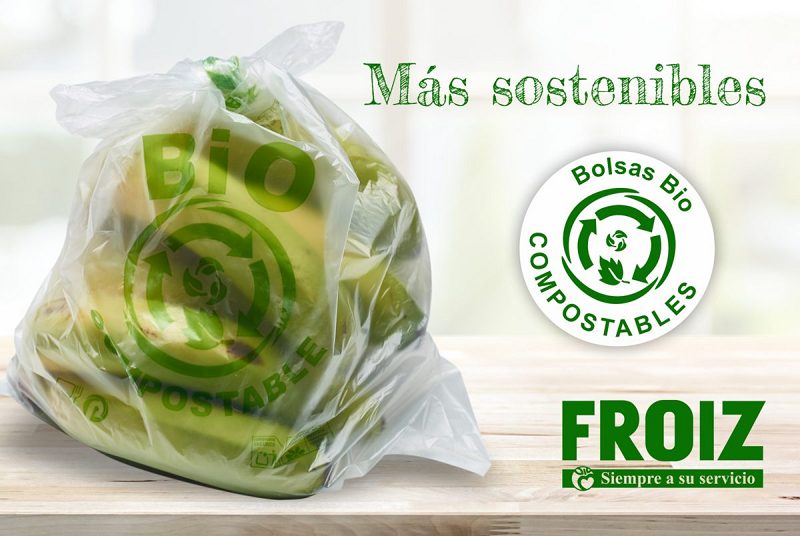 Nueva bolsa biocompostable ya disponible en Froiz