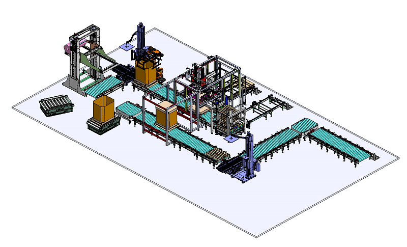 Automatización en la industria de la preformas plásticas, Isla de formación de octavines automática