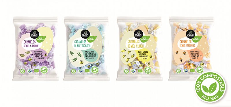 Muria BIO lanza los primeros caramelos de miel ecológica de Europa con envase 100% compostable