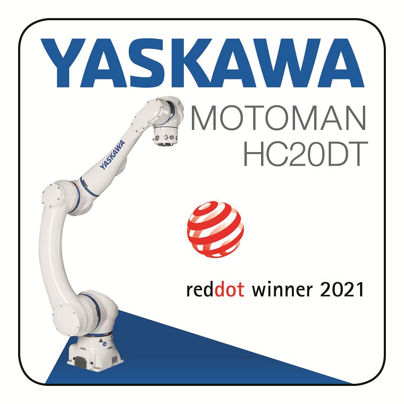 El Cobot MOTOMAN HC20DT de Yaskawa ganador del Premio Red Dot por su excepcional calidad de diseño