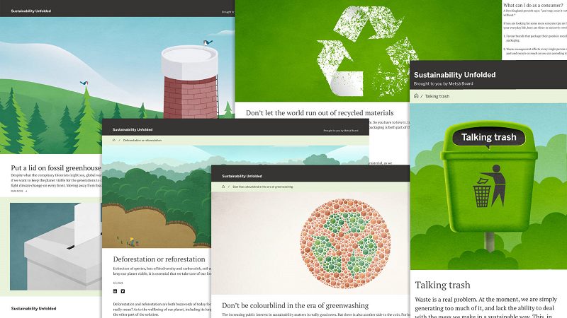 “Sustainability Unfolded” - La nueva plataforma editorial de Metsä Board sobre la sostenibilidad