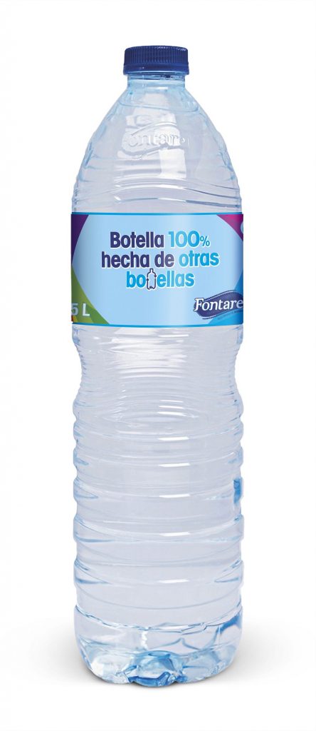 Fontarel comienza el año envasando toda su producción en botellas hechas a partir de materiales 100% reciclados