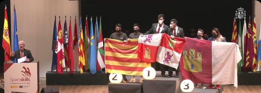 Castilla y León, Cataluña y Castilla la Mancha, vencedores de la especialidad de mecatrónica en las SpainSkills 2022