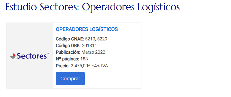 La facturación de los operadores logísticos supera por primera vez los 5.000 millones de euros