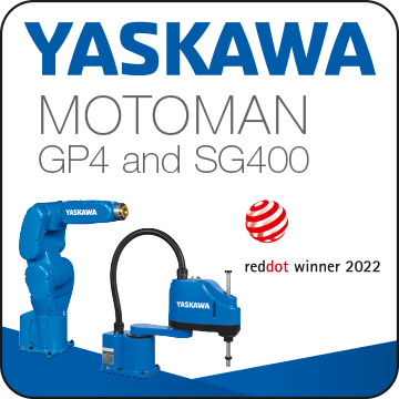 Doble reconocimiento: Dos robots Motoman reciben el premio “Red Dot Award: Product Design 2022”