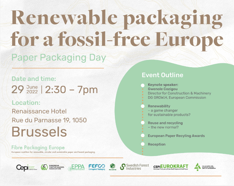 Renewable packaging for a fossil-free Europe: Paper Packaging Day