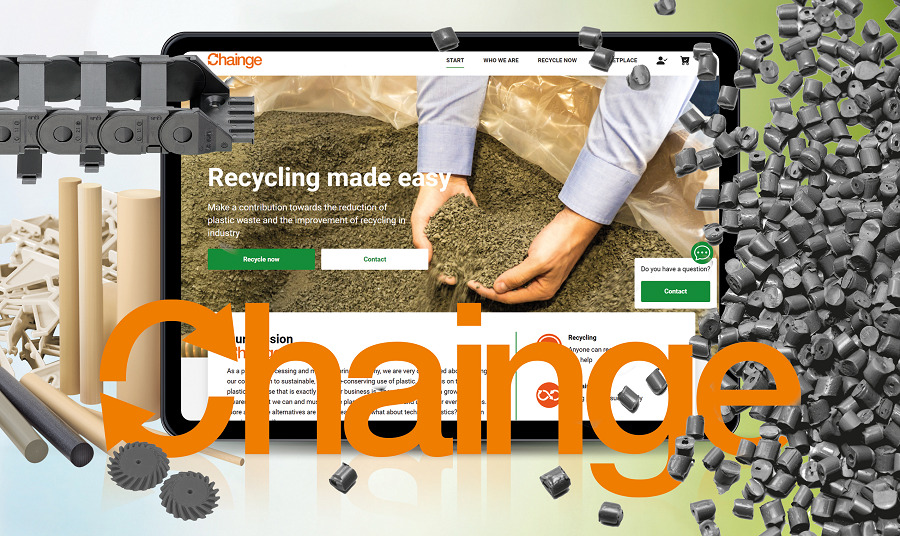 igus impulsa la economía circular con su nueva plataforma de reciclaje «Chainge»