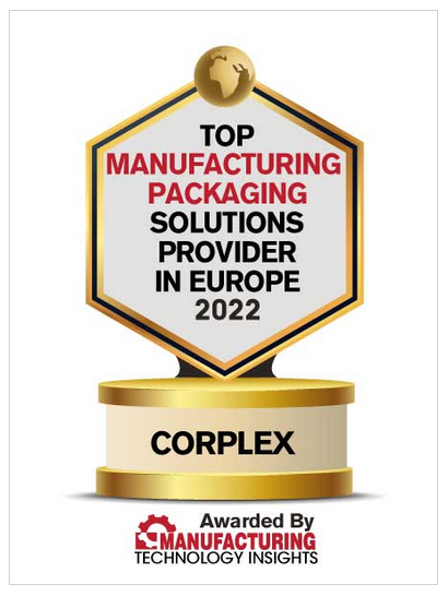 Corplex gana el premio al Principal Proveedor de Soluciones de Embalaje de Fabricación en Europa por Manufacturing Technology Insights
