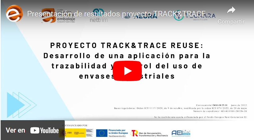 Presentación de resultados proyecto TRACK&TRACE REUSE