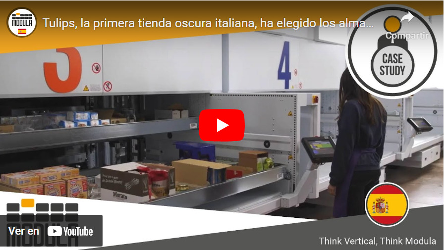 Tulips, el primer supermercado 100% online italiano, ha elegido los almacenes verticales automáticos de Modula