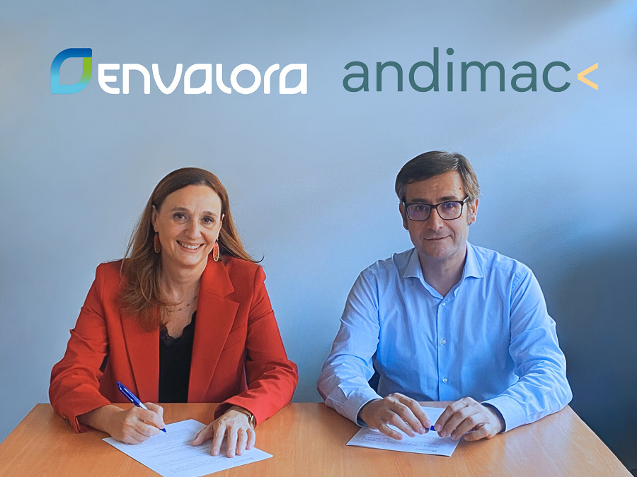 ANDIMAC y ENVALORA firman un acuerdo para fomentar la Economía Circular en la gestión de envases