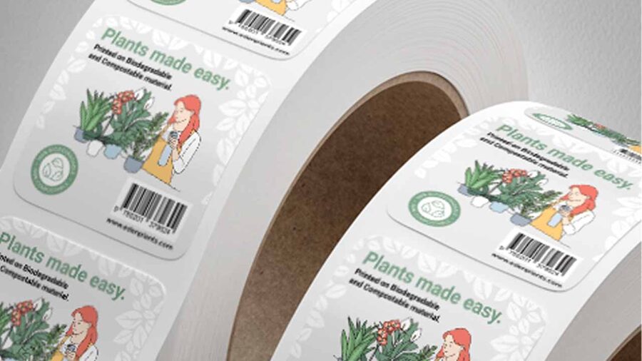Sticker Gizmo elige el film renovable y compostable NatureFlex™ de Futamura para sus etiquetas