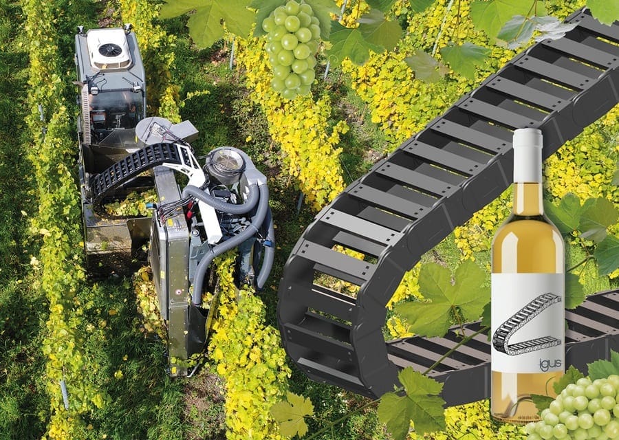 igus presenta el robot agrícola para la vendimia automatizada de uva