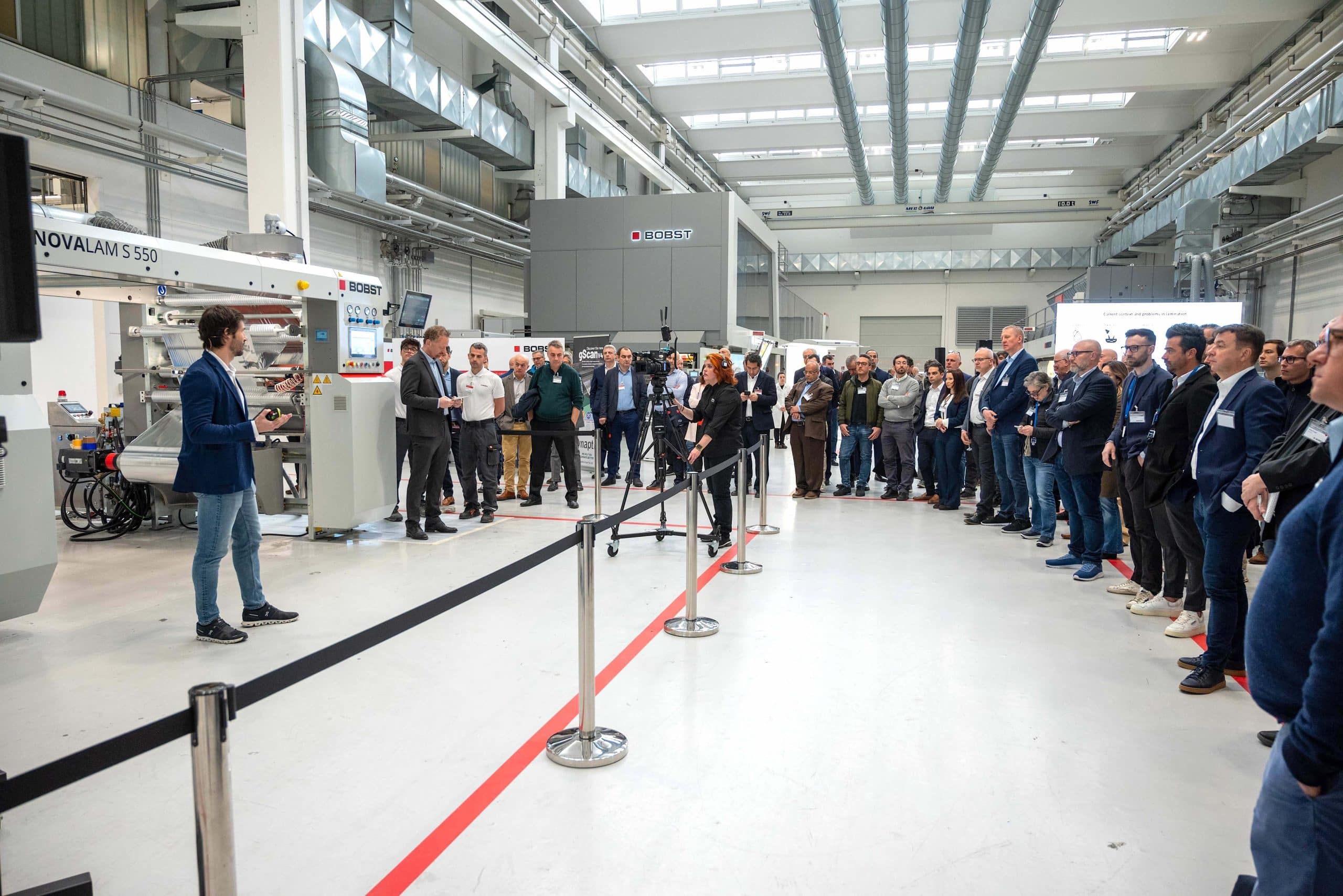 21-04-2025. BOBST. Demonstration of the NOVALAM S 550