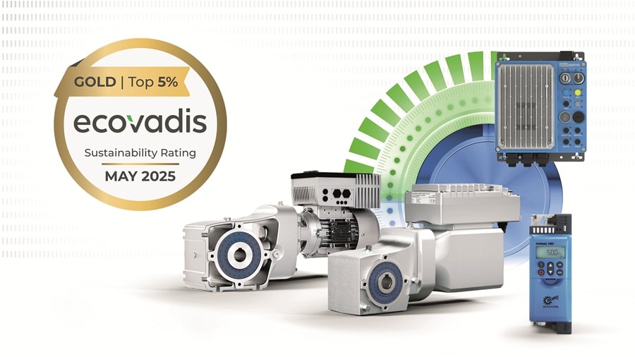 NORD Drivesystems galardonada con la medalla de oro de EcoVadis por su gestión de sostenibilidad