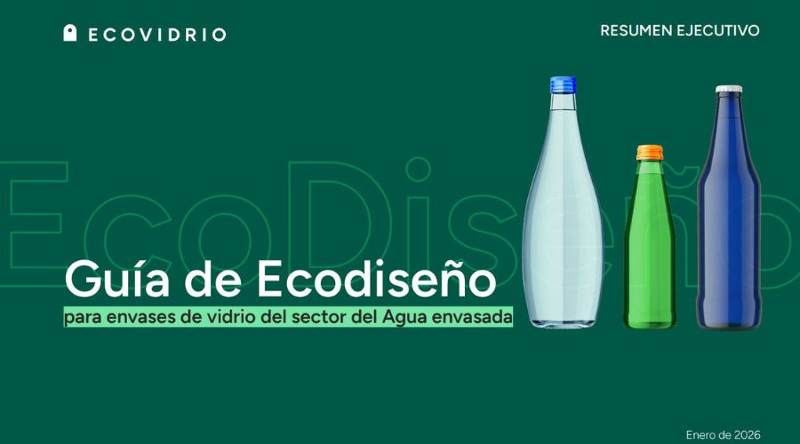 La Guía de ecodiseño de Ecovidrio y ANEABE ofrece recomendaciones para que las empresas españolas de agua mineral fabriquen envases de vidrio de forma más sostenible.